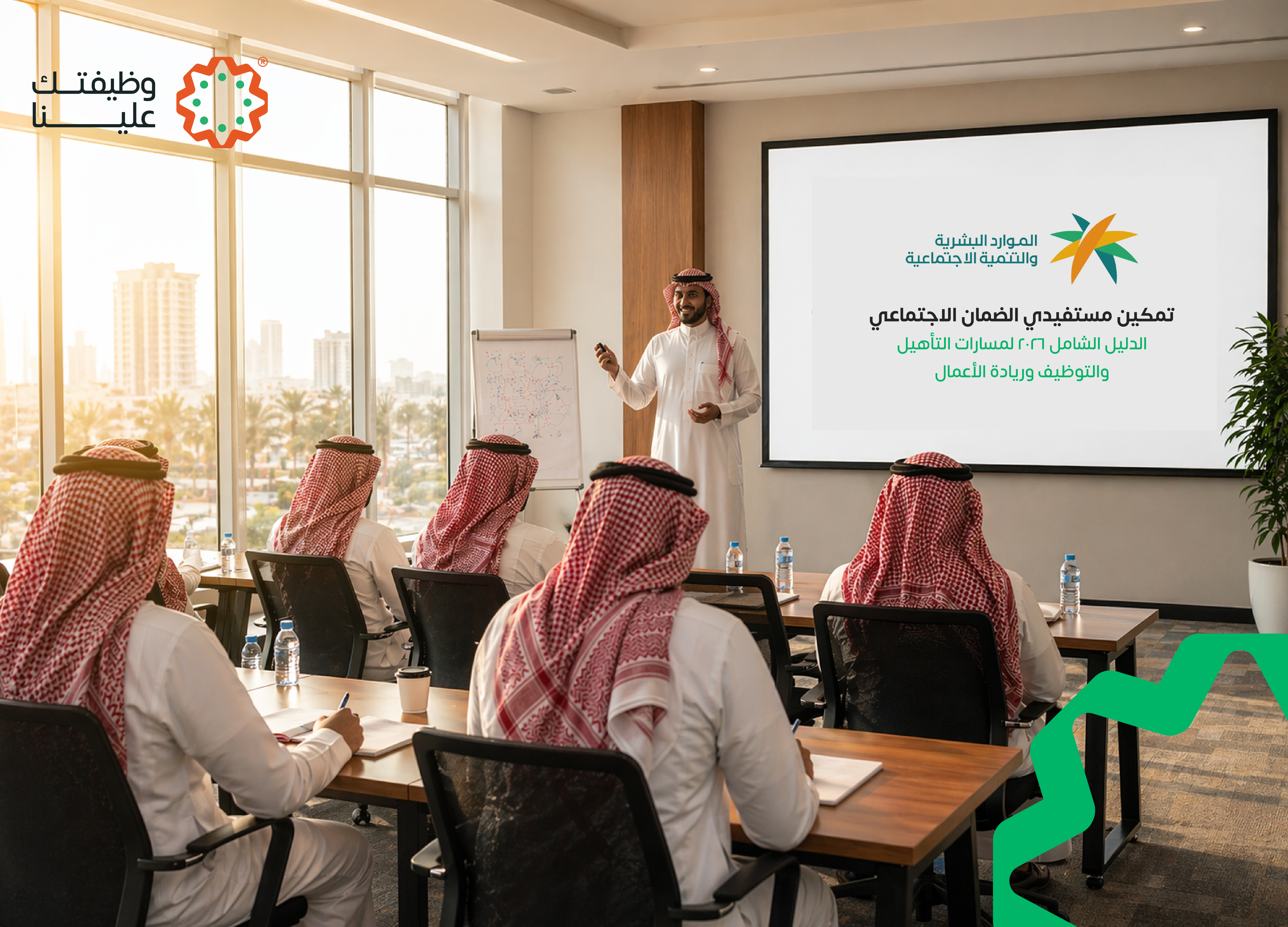 صورة المقال تمكين مستفيدي الضمان الاجتماعي: الدليل الشامل 2026 لمسارات التأهيل والتوظيف وريادة الأعمال.